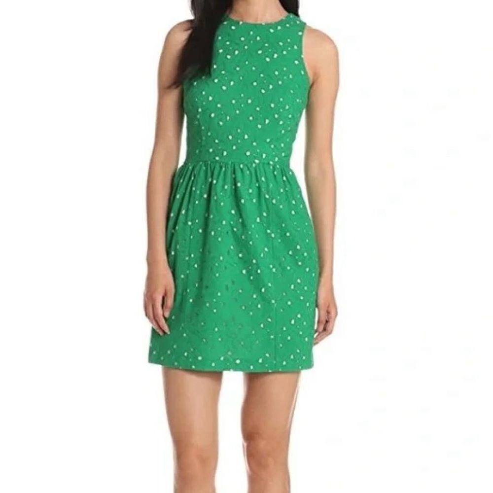 Cynthia Steffe green eyelet floral dress